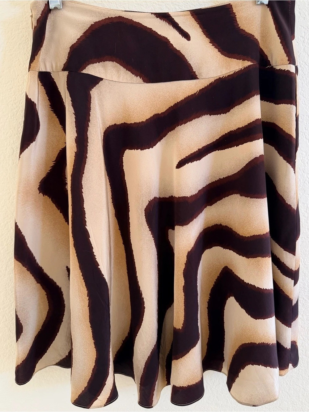 😻 Lauren Ralph Lauren Animal Print Midi Skirt in Brown & Beige Like New (4P)